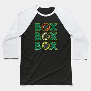 Box Box Box 'El Plan' F1 Tyre Compound Design Baseball T-Shirt